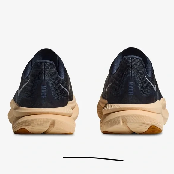 Hoka Men's Dark Blue and Beige Athletic Shoes - Picture 3 of 8